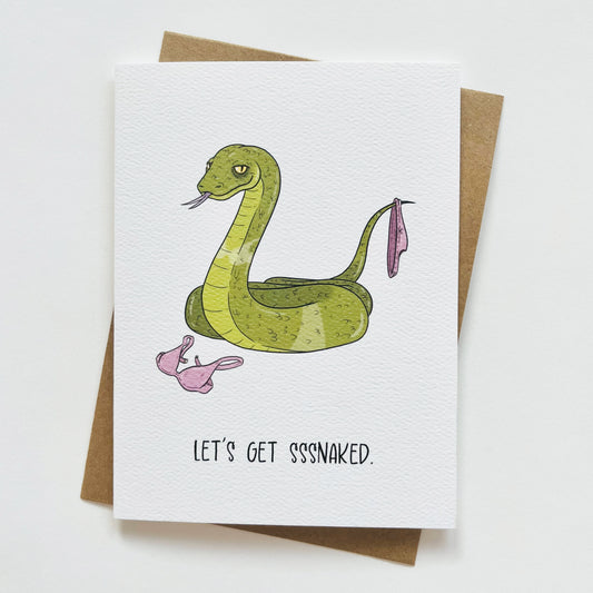 Sexy Snake Greeting Card