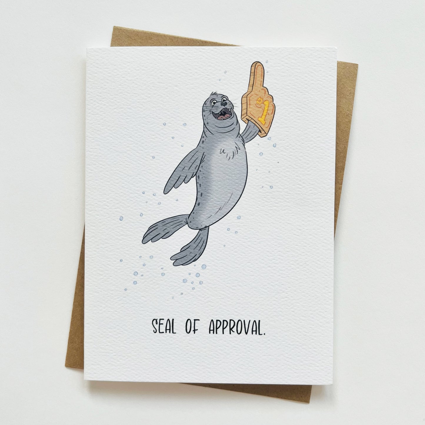 Cute Seal Encouragement/Appreciation Greeting Card